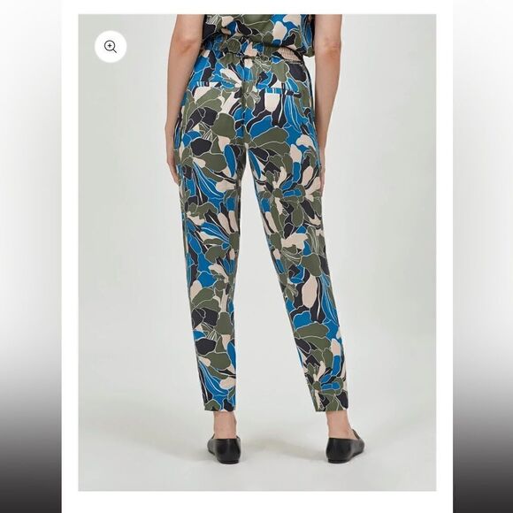 Equipment suzette drawstring floral print 100% silk pant💥size M, L, XL, NWT - Picture 12 of 13